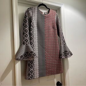 Elegant Multicolor Patterned Dress